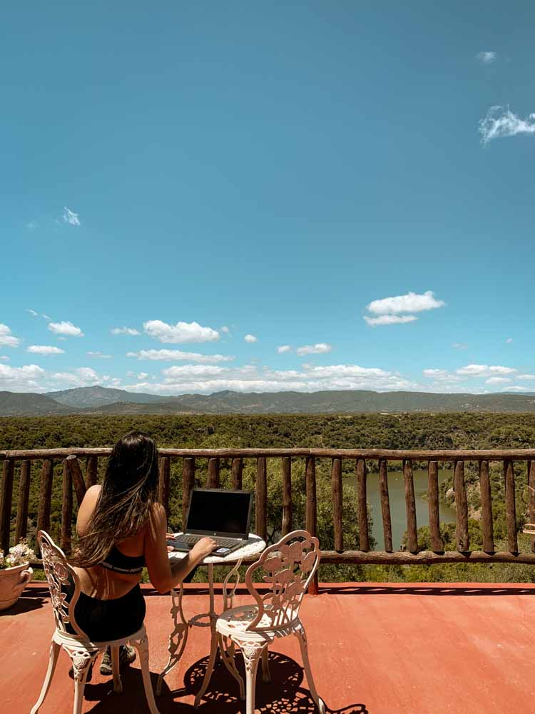 La terrazza panoramica all'Eco Parco Neulè